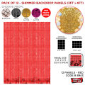 Shimmer Wall Panels, Sequins Backdrop Easy Setup, Great For Events, Home Decoration, Festival Celebration, Birthday Parties, Theme Party Decorations, Indoor & Outdoor Interior Decorative Background Glam Custom Advertising Sign. 