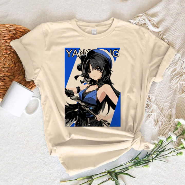 Wuthering Waves Tee women anime manga t shirt female comic clothes