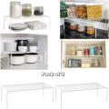 14 Inch Pack of 2 Metal Wire Kitchen Cereal Dry Fruit Tea Cookie Jars Stand Rack Organizer. 