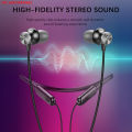 AKAMATE Noise Canceling Wireless Headphones, Bluetooth V5.0, Waterproof, Magnetic, HiFi Stereo, Sports Headphones, Microphone, Carrying Bag. 