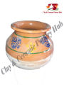 Clay Milk Pot small | Lassi pot | Water Pot Glazed | Multi purpose use Matki | Clay Crockery Pots | Earthen Crockery Pots | Terracotta Crockery Pots. 