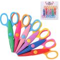 Craft Scissors Decorative Edge, 6 Pack, Craft Scissors, Zig Zag Scissors, Decorative Scissors, Scrapbooking Scissors, Fancy Scissors, Scissors for Crafting, Pattern Scissors, Design Scissors. 