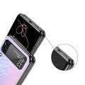 Love Yourself Flower Heart Line Kpop Case For Samsung Galaxy Z Flip 4 5 3 z Flip5 Flip4 5G Hard Phone Cover Flip3 Split Folding Mascaraara. 