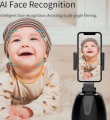 Auto Tracking Phone Holder Auto AI Built-in Battery Camera Stand Smart Shooting Tripod 360 Rotation Phone Gimbal Selfie Stick Face Tracking Follow-Up Stabilizer. 