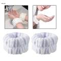 1 Pair Washing Face Wrist Band Strap, Microfiber Wrist Towel Hair Band, Washable Soft, Skin Friendly and Durable. 
