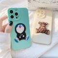 3D Be@r For Infinix Hot 8/8Pro/X650 Luxury Cute Bear Doraemon Mickey Minnie NO.1 Mouse Mobile Phone Case Back Casing Wen Boy Women Girl Couple Soft Liquid Silicone Shockproof Cover. 