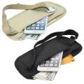 New Travel Waist Pouch for Passport Money Belt Bag Hidden Security Wallet Black Khaki. 