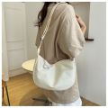 Japanese Harajuku Nylon Shoulder Bag Women Solid Color Sling Bag Ins Simple Crossbody Bag Student Casual Bag.