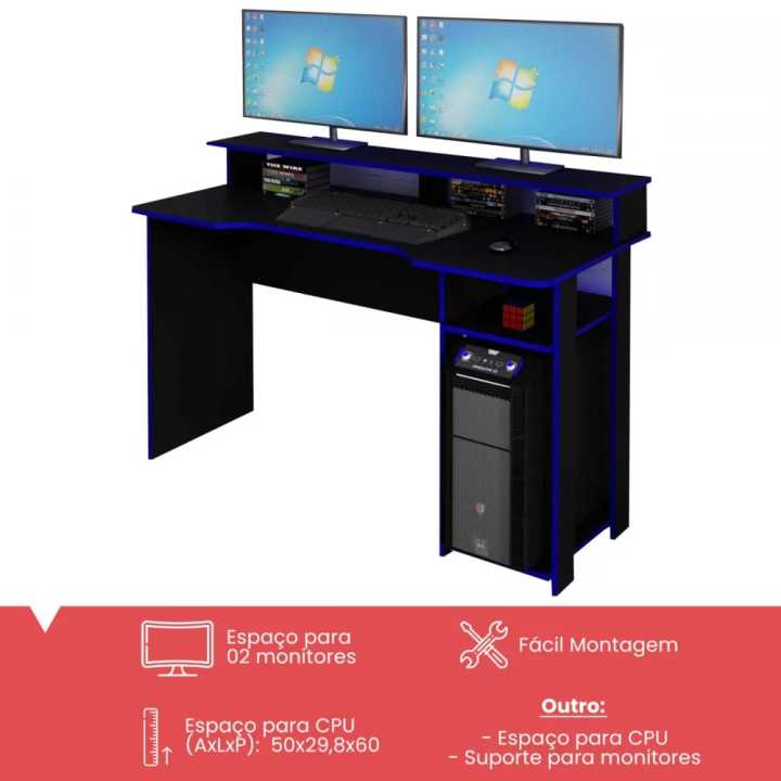 Gaming%20table%20Modern%20Desktop%20Computer%20Desk%20Gaming%20PC%20Laptop%20Desk%20Work%20Table,Monitor%20Riser%20Home%20Workstation%20Students%20Study%20Writing%20Desk(Customised)%20-%20Image%203
