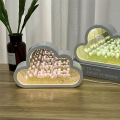 Cloud Tulip Lamp DIY Tulip Night Light Cloud Tulip Mirror Night Light Table Lamp-Purple. 