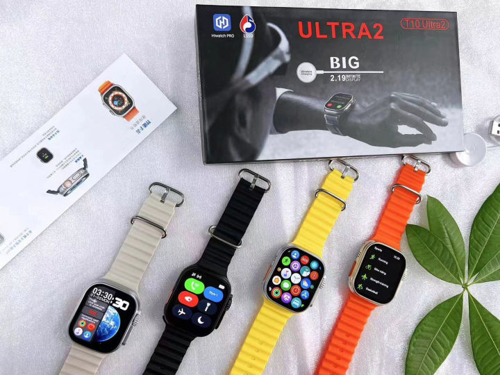 T10 Ultra 2 Latest 2024 9 Series Smart Watch 49mm Real Screw & Straps Lock HD Display 2.19” Smartwatch Ultra Health Monitor Wireless Charger Smart Watches Men & Women Fitness Band,