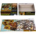 MaxRenard Jigsaw Puzzles 1000 Pieces Thicken Paper Assembling Van Gogh Sunflowers World Old Masters Art Puzzles Toys for Adults. 