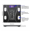 Digital Bathroom Scale Bluetooth Body Fat Scale Scale for Body Weight, Smart Digital Bathroom Weighing Scales. Body Composition Analyzer for Body Weight, Body Fat Electronic Body Analyzer Machine. 
