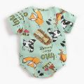 Cartoon Summer Baby Boys Bodysuits Cotton Short Sleeve Newborn Clothes Casual Infant Baby Pajamas. 