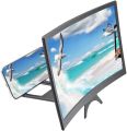 10-Inch 3D HD Mobile Phone Screen Magnifier with Audio Amplifier, Foldable Bracket. 