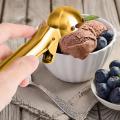 Ice Cream Scoop with Trigger Stainless Steel, for Yogurt, Gelatos. 