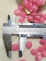 Acrylic Oval Marble Textured 13mm Glossy Pink Beads for DIY Crafts - Pack of 40gms - Ideal for DIY, Crafting, Jewelry Making, Jewelry, and Dress Accessories.. 