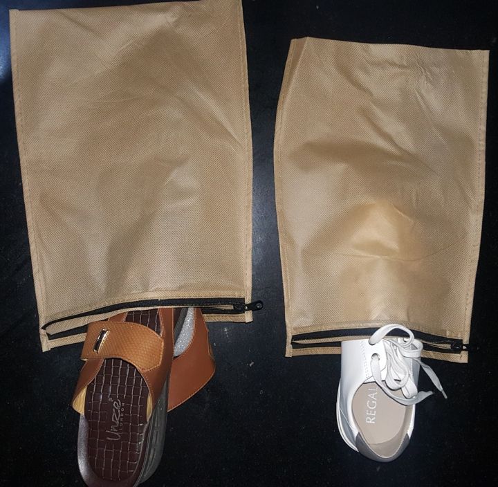 Pack of 3  (12 x 10 inch) Dust Cover Bag for Handbags (Clutch Purse Organizer Non Woven Bags) Handbag Storage Bags - Ladies Purse Storage Bag