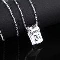 Street men's titanium steel necklace men's tide personality hip hop Internet celebrity pendant versatile student sweater chain female match. 