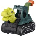 Dinosaur toy car pull back engineering car set excavator mixer crane crane fall-resistant beach toy car male. 