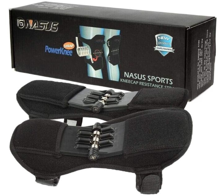 Power Knee Support Protect Sports Knee Strap Resistance Strap – Nasus – Black Color