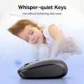 Baseus F01B Silent Wireless Mouse, Tri-Mode Bluetooth Mouse with 1600 Dpi Compatible with PC, Mac, Laptop, Tablets. 