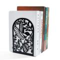 Black White Hummingbird Silhouettes Nature Inspired Metal Metal Bookends Bookcase Accessories for Home Decor Reading Nook Essentials Bird Lovers Gift Idea Office Organization. 