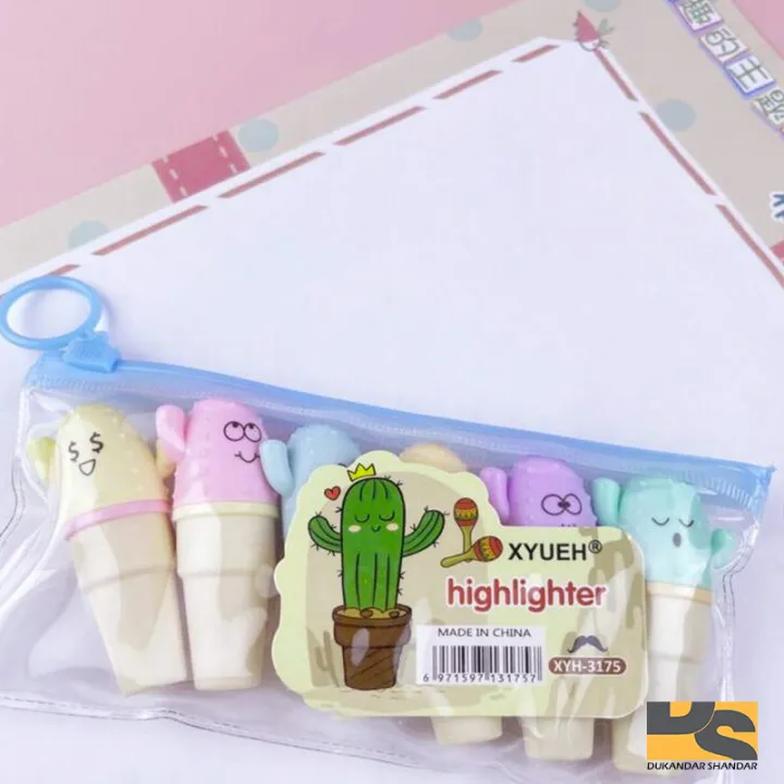 cute%20set%20of%206%20cone%20Highlighters%20with%20beautiful%20colors%20%20stationery%7C%20Cute%20stationary%20items%20for%20girls%20-%20Image%202