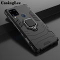 Protect Cover Shockproof Armor Stand Case for Realme C25 / Realme C25S with Holder Ring Phone Cases for Realme C25 / Realme C25S Car Magnet Phone Case. 