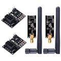 2Pcs NRF24L01+PA+LNA RF Transceiver Module with SMA Antenna 2.4 GHz 1100M + NRF24L01 Wireless Module for. 