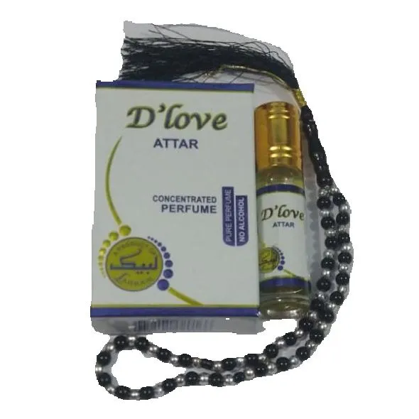 Tasbeeh + D'Love Attar Approx 6ml + Miswak | Labbaik Company | تسبیح ...
