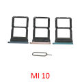 New Sim Chip Tray For Xiaomi Mi 10 Phone Nano SIM Micro SD Card Slot Holder Adapter Gray Gold Green For Mi 10 Pro. 
