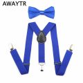 Fashionable Broad Strip Adjustable Suspender with  Bow Tie for kids. 