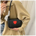 DishyKooker Crossbody Bags For Women Trendy Flap Crossbody Purse Cute Heart Shape Contrast Color Trend Simple Handbag Messenger Bags. 
