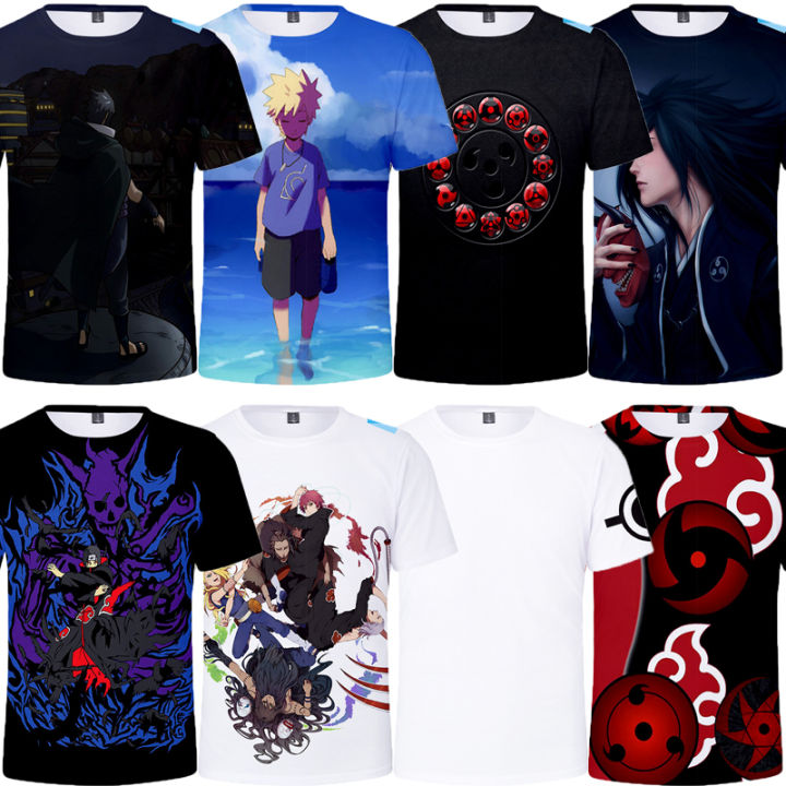 Naruto Hatake Kakashi Akatsuki anime T-shirt homme Short Sleeve T shirt men new white casual manga tshirt unisex streetwear