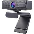 Autofocus Webcam FHD 36fps 1080P with Privacy Cover, Noise Cancelling Mic, Full HD Web Camera Wide Screen Video Calling Recording Game Streaming, Skype Web Cam. 