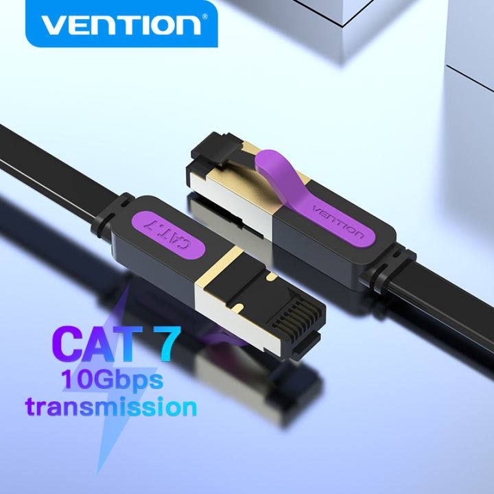 Vention Cat7 Lan Cable Cat 7 Flat Ethernet Cable RJ45 Network STP ...