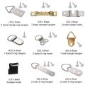 140 Pcs Photo Frame Hanging Hooks Kit, 9 Models Picture Hanger Hooks with Screws for Office Family Photo Picture Painting Hanging Assorted Types. 