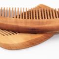 Anti-static Wooden comb Handcrafted Engraved 9cm * 5cm * 1cm Beard comb Wooden Peach wood comb for Hair styling Beard grooming. 
