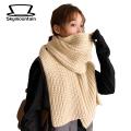 Skymountain Long Scarf Solid Color Winter Thermal Girls Scarf Shawl Wrap. 