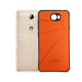 Huawei Y5ii Leather Pouch Mobile Pouch (Orange), Protective pouch, Protective Moble Phone Back Cover. 