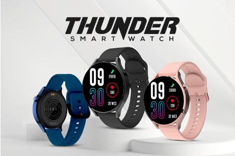 YOLO Thunder BT Calling Smart Watch 1.32" HD Display Heart Rate Sensor SpO2 Monitor Music Playback Built-in Speaker and Microphone