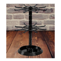 Jewelry Organizer 2 Tier Rotating Jewelry Display Stand Spinning Necklace Tower Storage Rack for Earrings Watch Showcase Easy Install Easy to Use. 