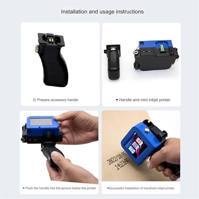 Mini Handheld Inkjet Printer, Handheld Printer Portable ，Drying Solvent ...