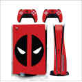 PS5 Disk Edition Deadpool  skin with 2 Controller skin (Not silicone cover ). 
