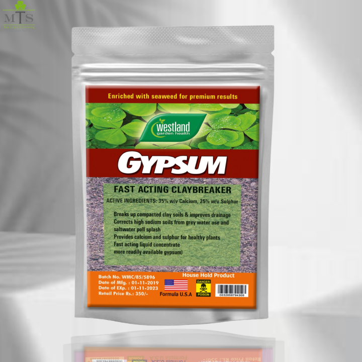 Gypsum Fertilizer For Plants - Gypsum Powder For Gardening (Imported Italy) 500 Grams Pack