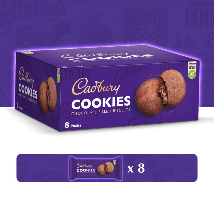 Cadbury Cookies Centered Filled BP 25.0g 8x18 Rs40