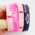 Awareness Pink Ribbon Wristbands Supportive Decorative Pink  Cancer Awareness Wristbands Ribbon Silicone Pink Ribbon Bracelet for  Events  Cancer Survivors Health Awareness Campaigns Charity Walks Or. 