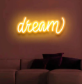 Dream Neon Sign - Illuminate Your Ambitions with Neon Brilliance Neon Light  Neon lights  Neon lights for room  neon lights for room name  lights for decoration   lights for room decoration  Wall Decoration items  Wall Decoration items for home. 