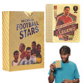 Soccer Star Card Football Player Fan Cards 50 Sheets European and American Football Star Footballers Gold Foil Cards Gifts. 